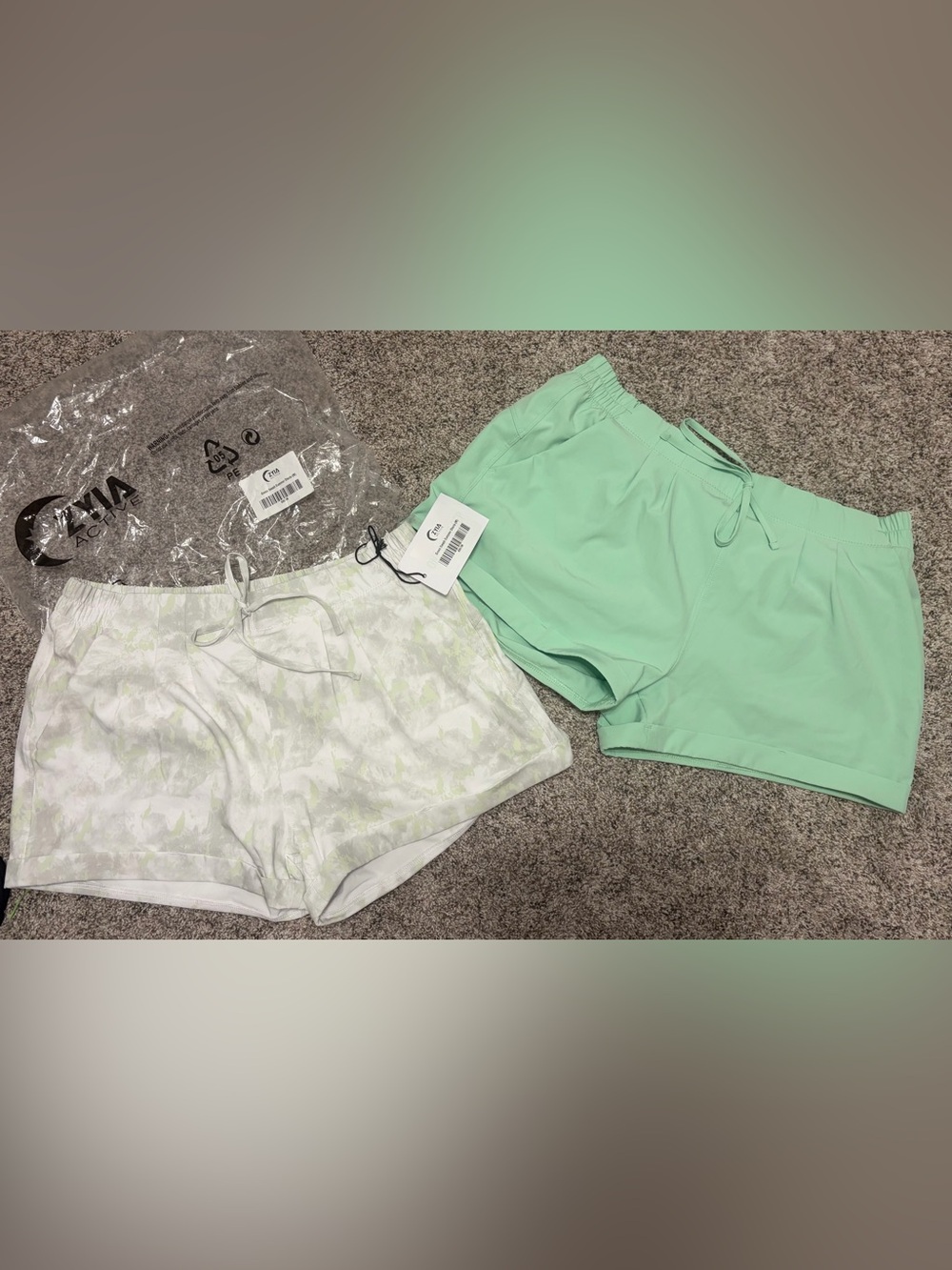Green Swash & Cyan Summer Shorts
